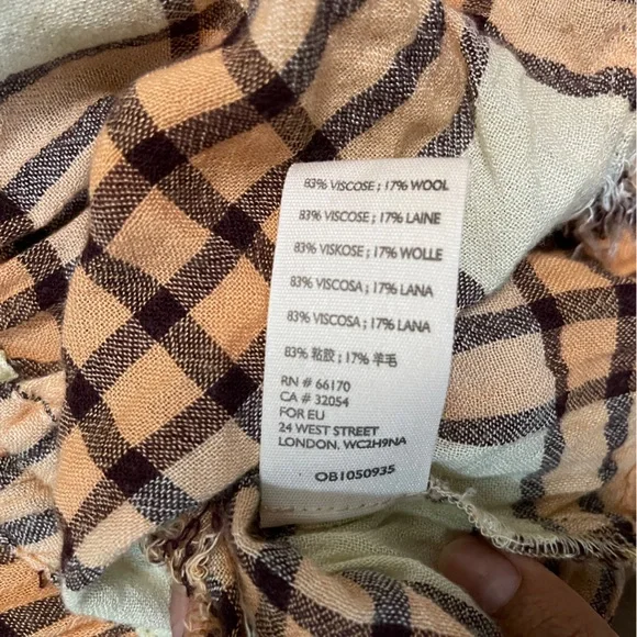 Free People Plaid Babydoll Button Down Shirt Size Extra Small - Picture 6 of 7